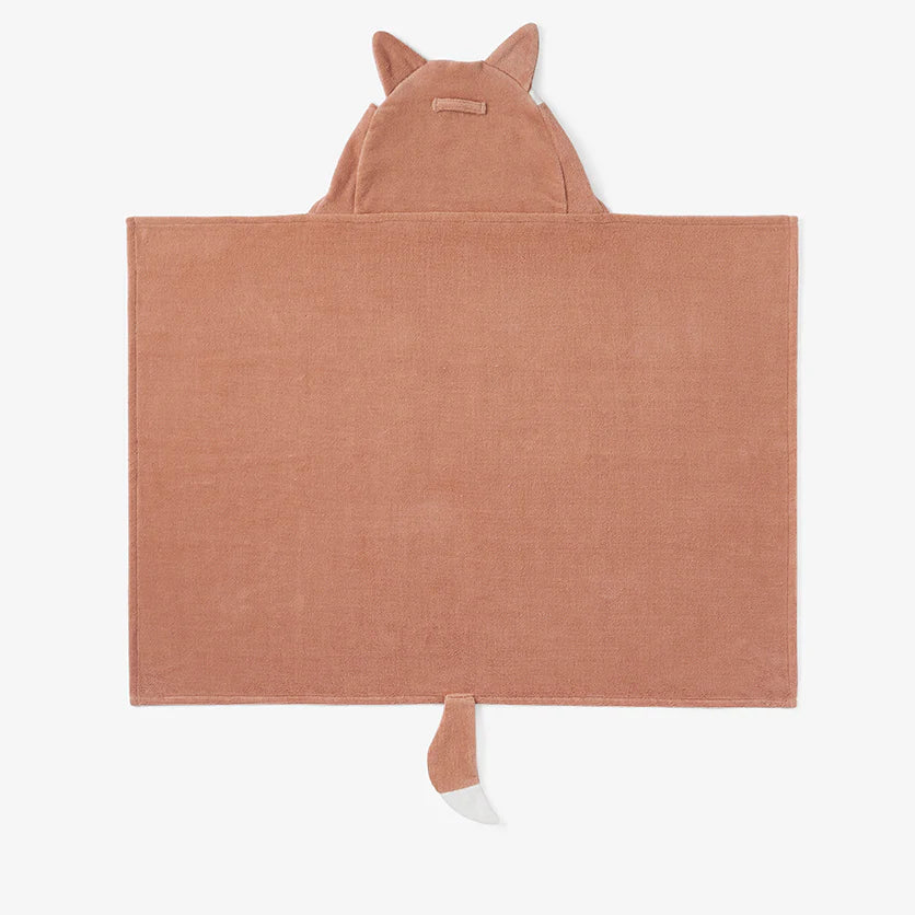 Rust Fox Hooded Baby Bath Wrap