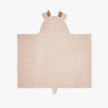 Load image into Gallery viewer, Fawn Hooded Baby Bath Wrap