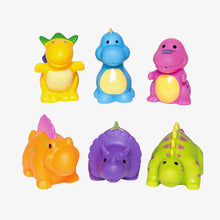 Load image into Gallery viewer, Dinosaur Party Squirtie Baby Bath Toys