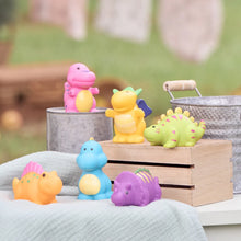 Load image into Gallery viewer, Dinosaur Party Squirtie Baby Bath Toys