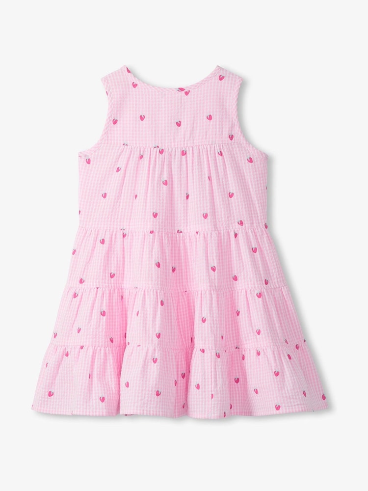 Gingham Berries Layered Tiered Dress