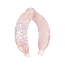 Load image into Gallery viewer, Sequin Knotted Headband - Pink