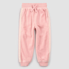 Load image into Gallery viewer, Retro Stripe on Miles Pink Velour Joggers
