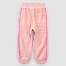 Load image into Gallery viewer, Retro Stripe on Miles Pink Velour Joggers