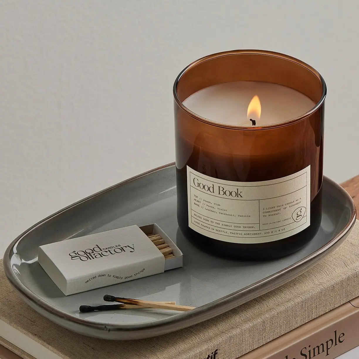 Good book candle