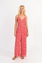 Load image into Gallery viewer, V-Neck Jumpsuit - Red Charlotte
