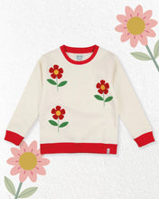 Load image into Gallery viewer, Flower Embroidered Sweatshirt
