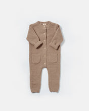 Load image into Gallery viewer, Long Sleeve Fuzzy Jumpsuit - Taupe
