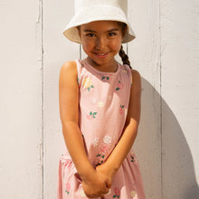 Load image into Gallery viewer, Flower Print Racerback Jersey Dress