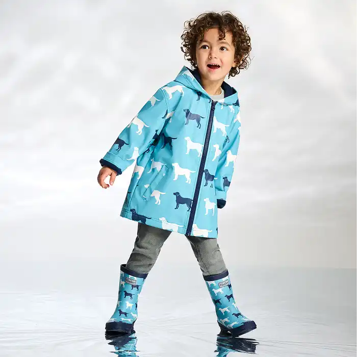 Dog Silhouette Matte Rain Boots