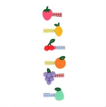 Load image into Gallery viewer, Fruit Hair Clips (x6)