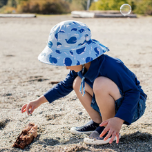 Load image into Gallery viewer, Kids Cotton Bucket Hats | Blue Whale