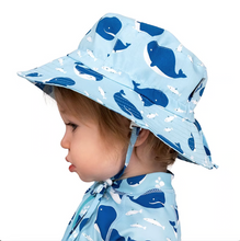 Load image into Gallery viewer, Kids Cotton Bucket Hats | Blue Whale