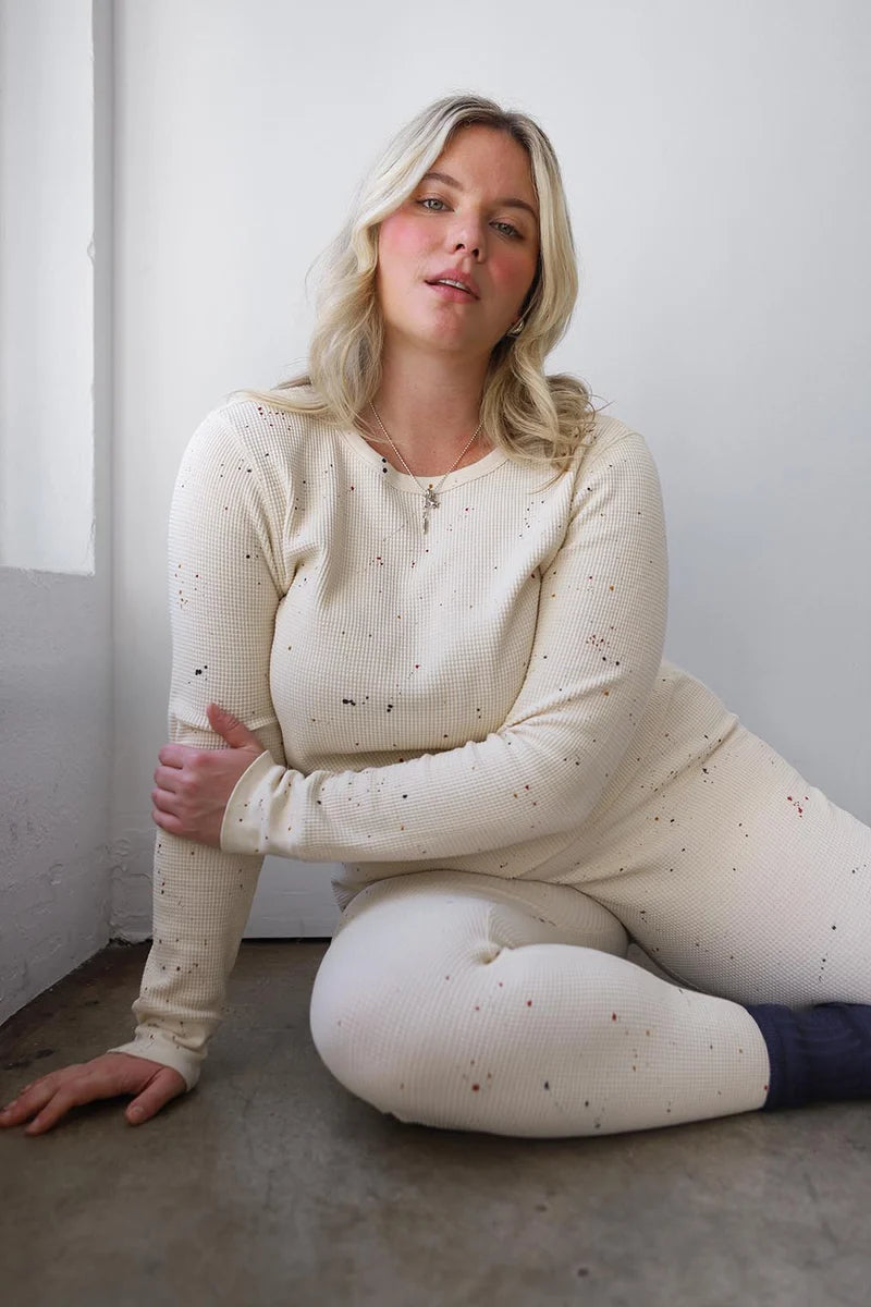 Waffle Top - Splatter Pring