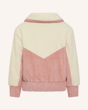 Load image into Gallery viewer, Girls Corduroy Sherpa Zip Jacket - Dusty Rose