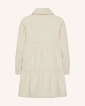 Load image into Gallery viewer, Corduroy Tiered Dress - Cream