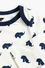 Load image into Gallery viewer, Jack + Jill Bodysuit - Navy Elephant