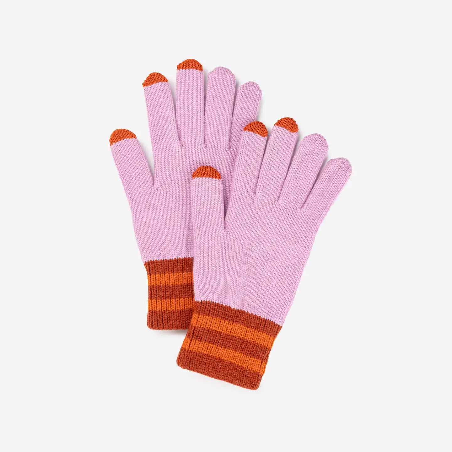 Sport Cuff Touchscreen Gloves - Lilac