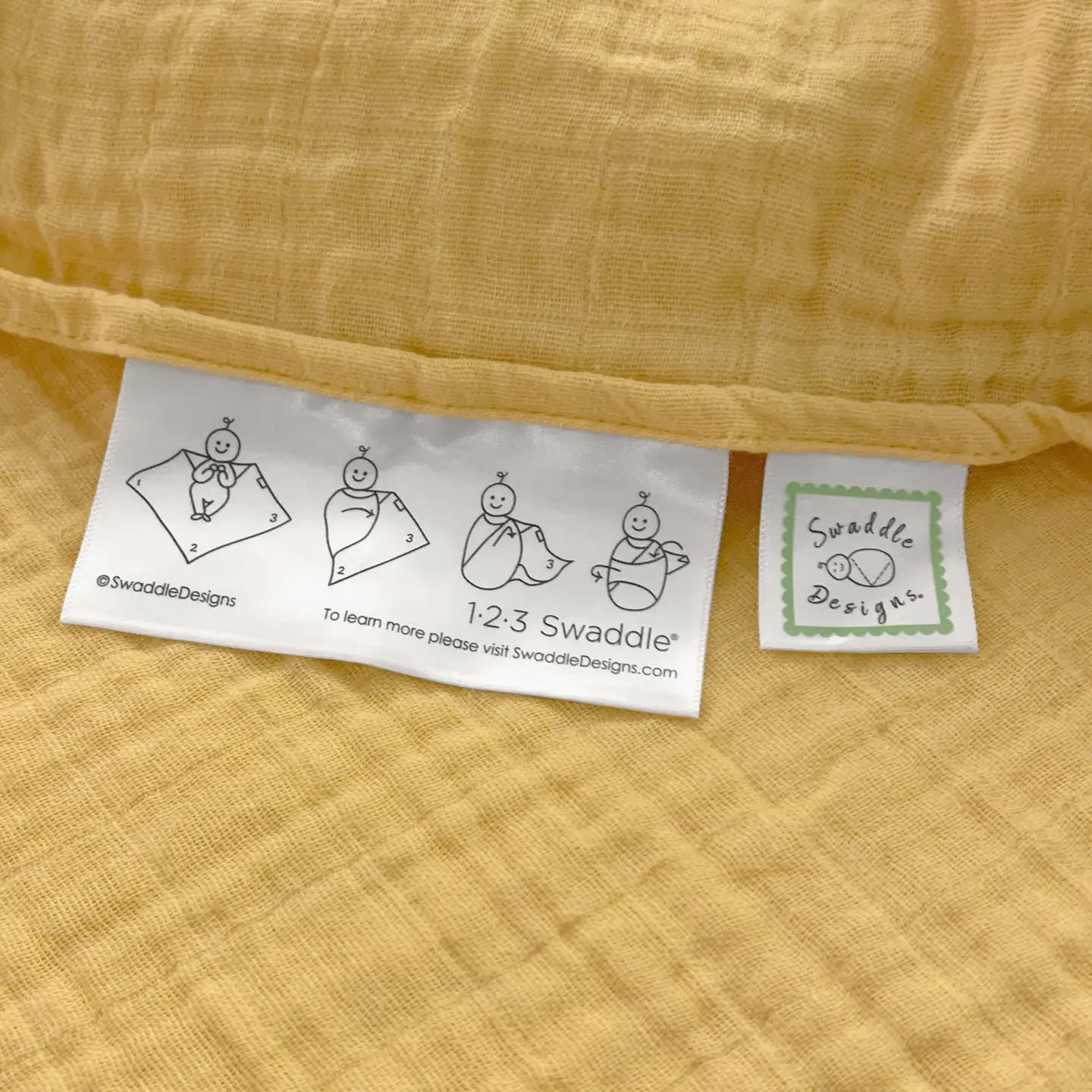 Gold Muslin Swaddle Blanket