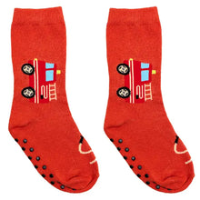 Load image into Gallery viewer, 3D Packaged Crew Socks - Fire Truck - Red