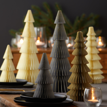 Load image into Gallery viewer, Honeycomb trees, vintage folding paper, Christmas, Winter