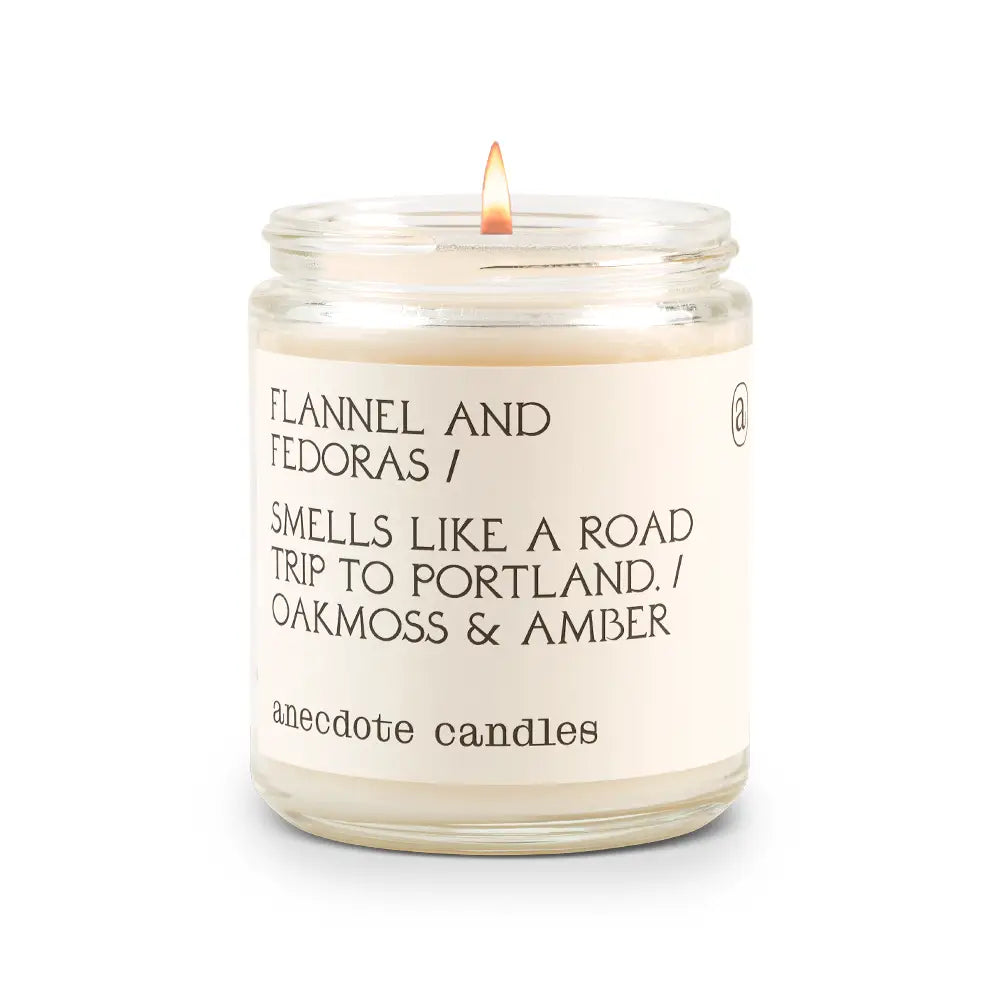 Flannel & Fedoras (Oakmoss & Amber) Candle