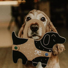 Load image into Gallery viewer, Dog Shaped Chalk Board / with Chalk