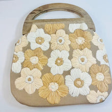 Load image into Gallery viewer, Embroidered Flower Clutch (two colors)