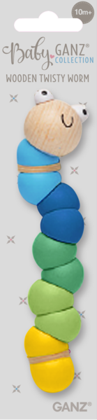 Wooden Twisty Worms - Two Colors