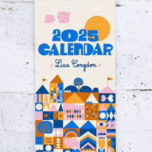 Load image into Gallery viewer, 2025 Wall Calendar By Lisa Congdon