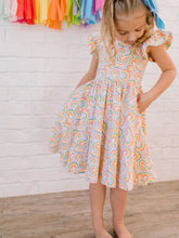 Load image into Gallery viewer, Olivia Dress - Primary Rainbow