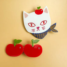 Load image into Gallery viewer, Apples Kitty Cat Alligator Hair Clip