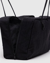 Load image into Gallery viewer, Medium Nylon Bowler Bag - Black