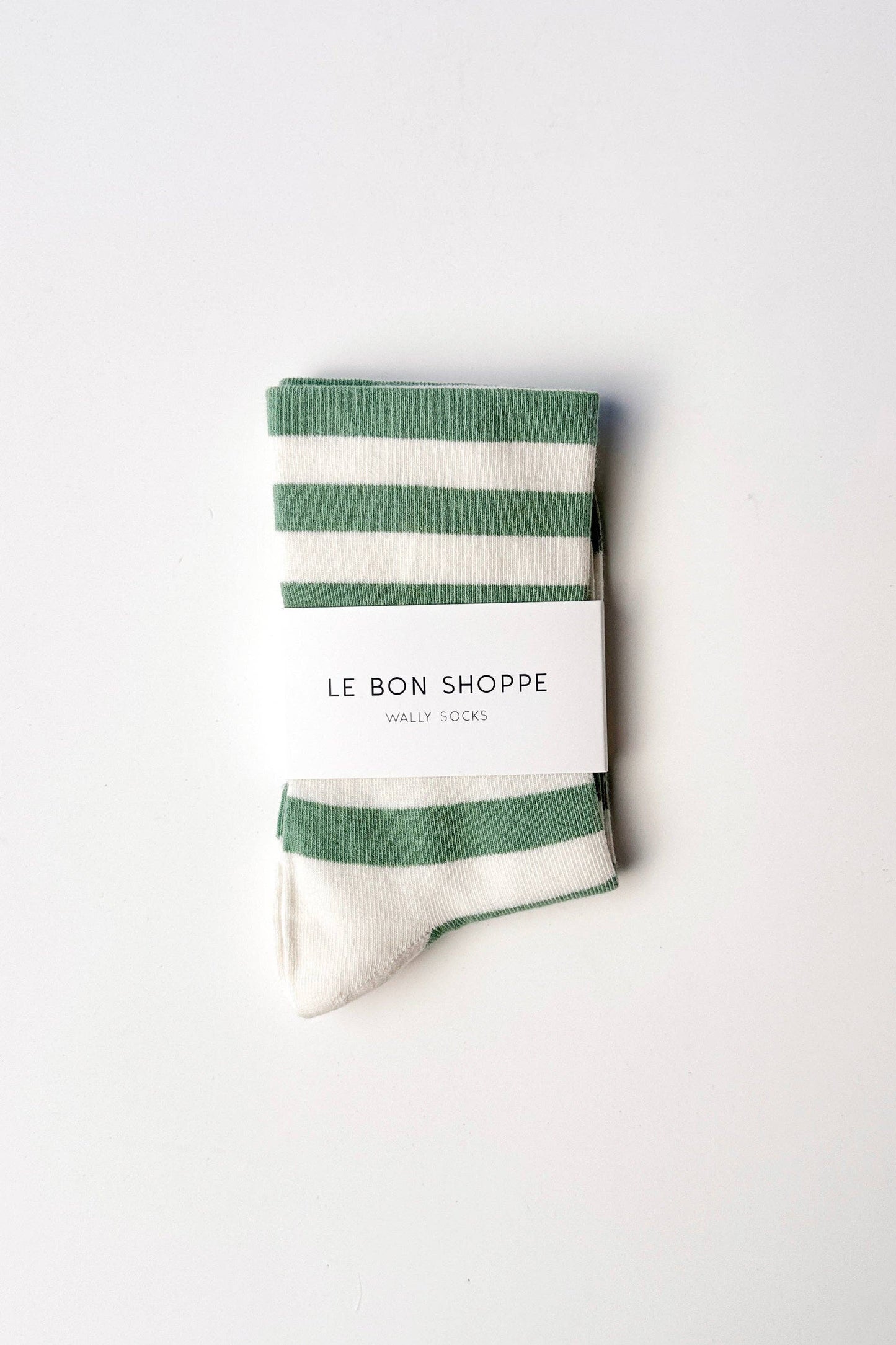 Wide Wally Socks - Matcha Stripe