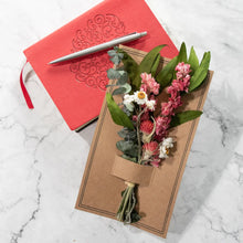 Load image into Gallery viewer, Eucalyptus & Pink Larkspur Mini Bouquet