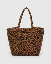 Load image into Gallery viewer, Leopard print tote bag on a light gray background