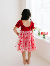 Load image into Gallery viewer, Rose Dress - Heart Print