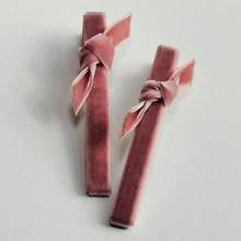 Load image into Gallery viewer, Velvet Bar Clips - Several Colors