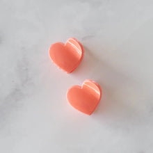 Load image into Gallery viewer, Glossy Candy Hearts Hair Clip Set - Several Colors
