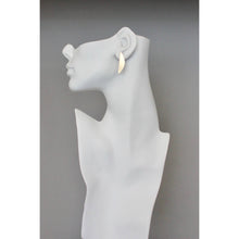 Load image into Gallery viewer, Half Moon Brass Post Earrings