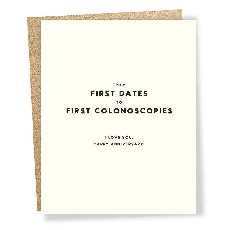 First Colonoscopies Anniversary Card