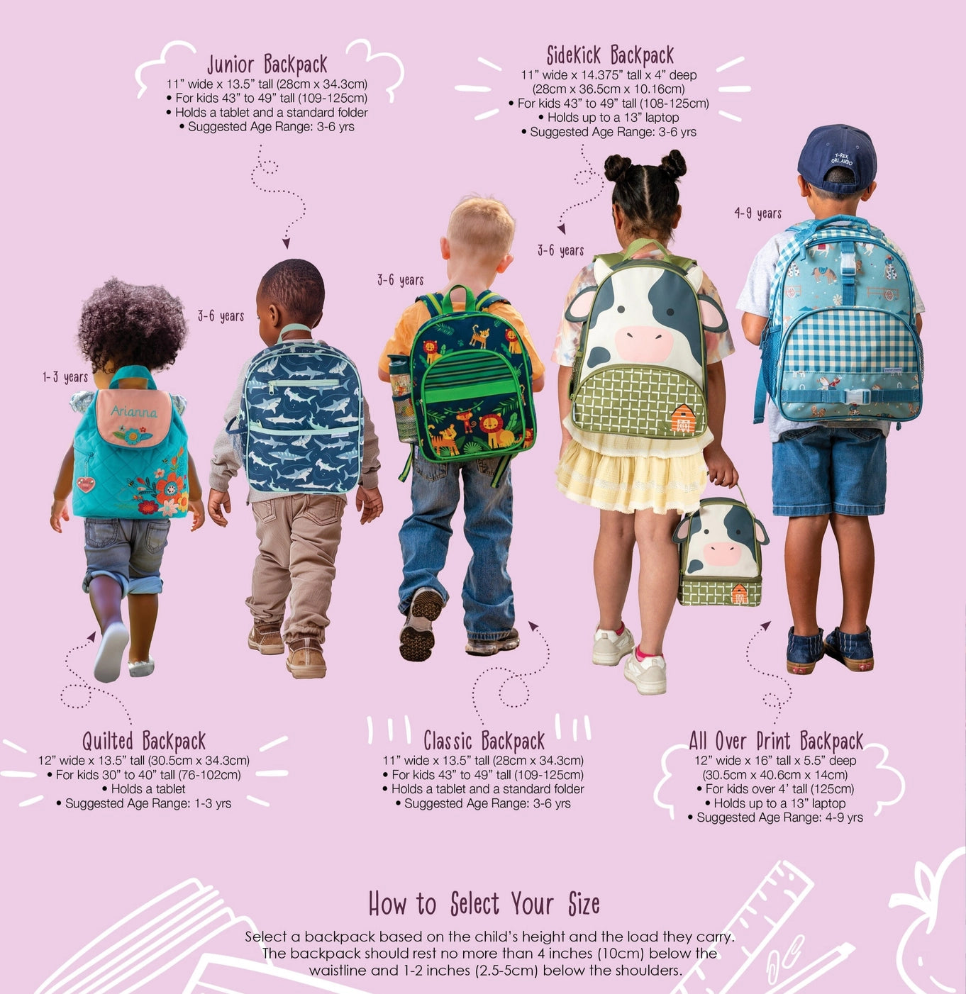 All Over Print Backpack - Dinos