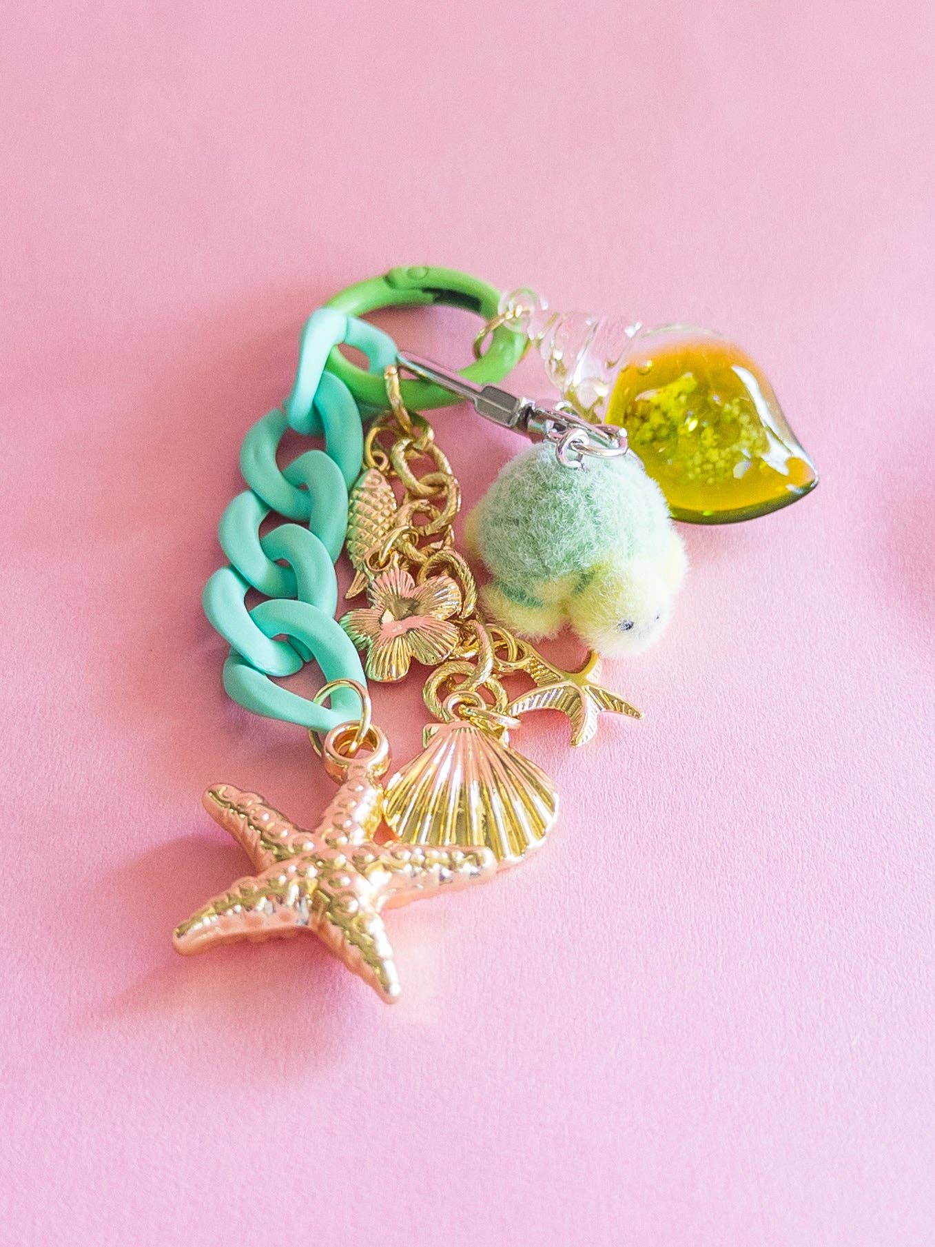 Fuzzy Sea Turtle Backpack/Bag Charm