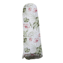 Load image into Gallery viewer, Silver Pink Orchid Swaddle
