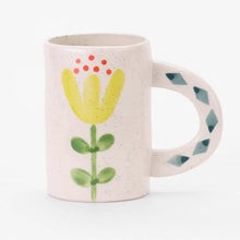 Load image into Gallery viewer, Ceramic Coffee Mug - Green Floral