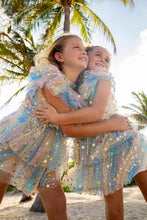 Load image into Gallery viewer, Girls Pastel Star Chiffon Party Dress by Lola and the Boys