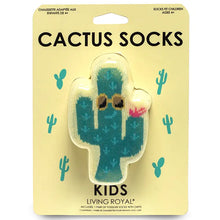Load image into Gallery viewer, 3D Packaged Crew Socks - Cool Cactus - Yellow