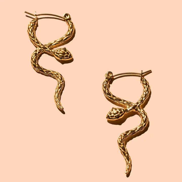 Coil Hoops - 18K Gold Plated