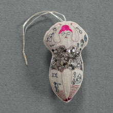 Load image into Gallery viewer, Tattooed Strong Lady - Cotton-Filled Ornament