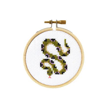 Load image into Gallery viewer, Snake Diy Mini Cross Stitch Kit
